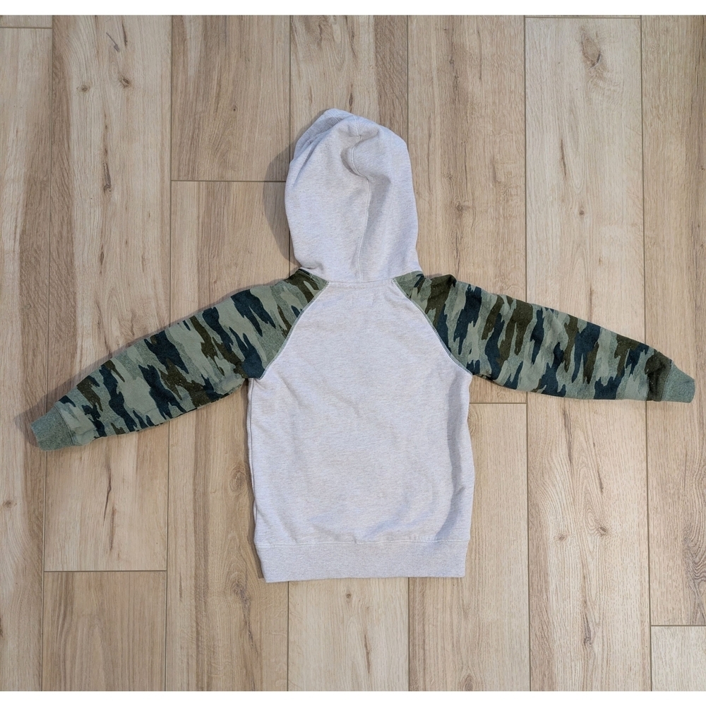 Hatley Kids Camo Sleeve Bear Hoodie - Picture 2 of 4